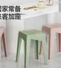 美丽雅塑料凳子家用结实胶凳可叠放高凳加厚方型板凳成人客厅饭桌高凳4只 实拍图