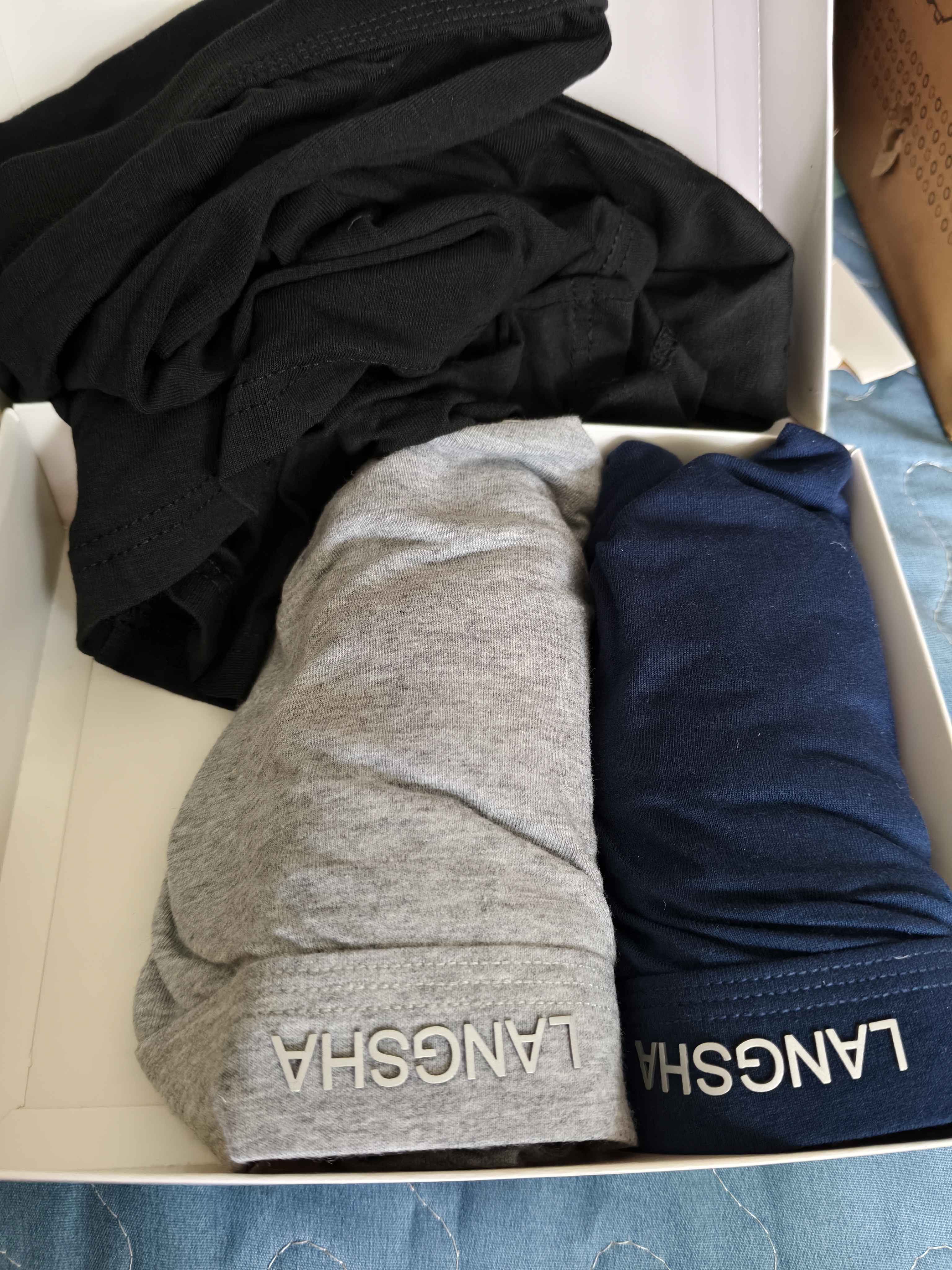 浪莎男士内裤男棉质棉大码平角胖子肥佬200斤加肥加大宽松四角裤5XL 实拍图
