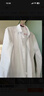 罗蒙（ROMON）【桑蚕丝免烫】短袖衬衫男士白衬衫修身衬衣商务职业男白色5XL 实拍图