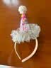 仕彩生日帽头饰小女孩生日礼物公主派对拍照道具氛围场景布置可爱发箍 实拍图