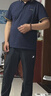 JEEP吉普短袖T恤男夏季Polo商务休闲衫男士宽松凉感男装 宝蓝 XL 实拍图