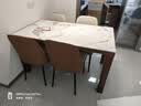 顾家木艺 顾家家居 KUKA岩板实木餐桌家具餐桌椅全套家用轻奢饭桌 PT8030T 1.4M餐桌+20Y-A四椅 （胡桃木） 实拍图