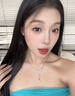 芯奢S925纯银蝴蝶流苏项链女款女生小锁骨链520情人节生日礼物送女友 光影蝴蝶项链+【玫瑰花礼盒】送礼必选 实拍图