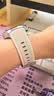 兵宏适用华为手表watch5表带42mm女款专用弧形真皮硅胶复合表带华为watch5手表表带女士款夏季透气 按压扣【真皮+硅胶复合表带】金星白 watch5-42mm表盘专用 实拍图