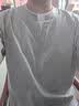 gxgjeans男装  假两件拼接简约休闲短袖T恤男生上衣 26夏新品 灰色 XL (180) 实拍图