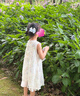 La Chapelle拉夏贝尔女童连衣裙2026新品洋气儿童夏装公主裙宝宝夏季无袖裙子 米色 送帽子 140 建议身高131-140cm 实拍图