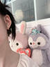 BJYLu型999纯银耳钉女耳饰螺丝拧扣双耳洞一体式耳环养耳洞耳骨钉 【999足银】金色耳钉单只 实拍图