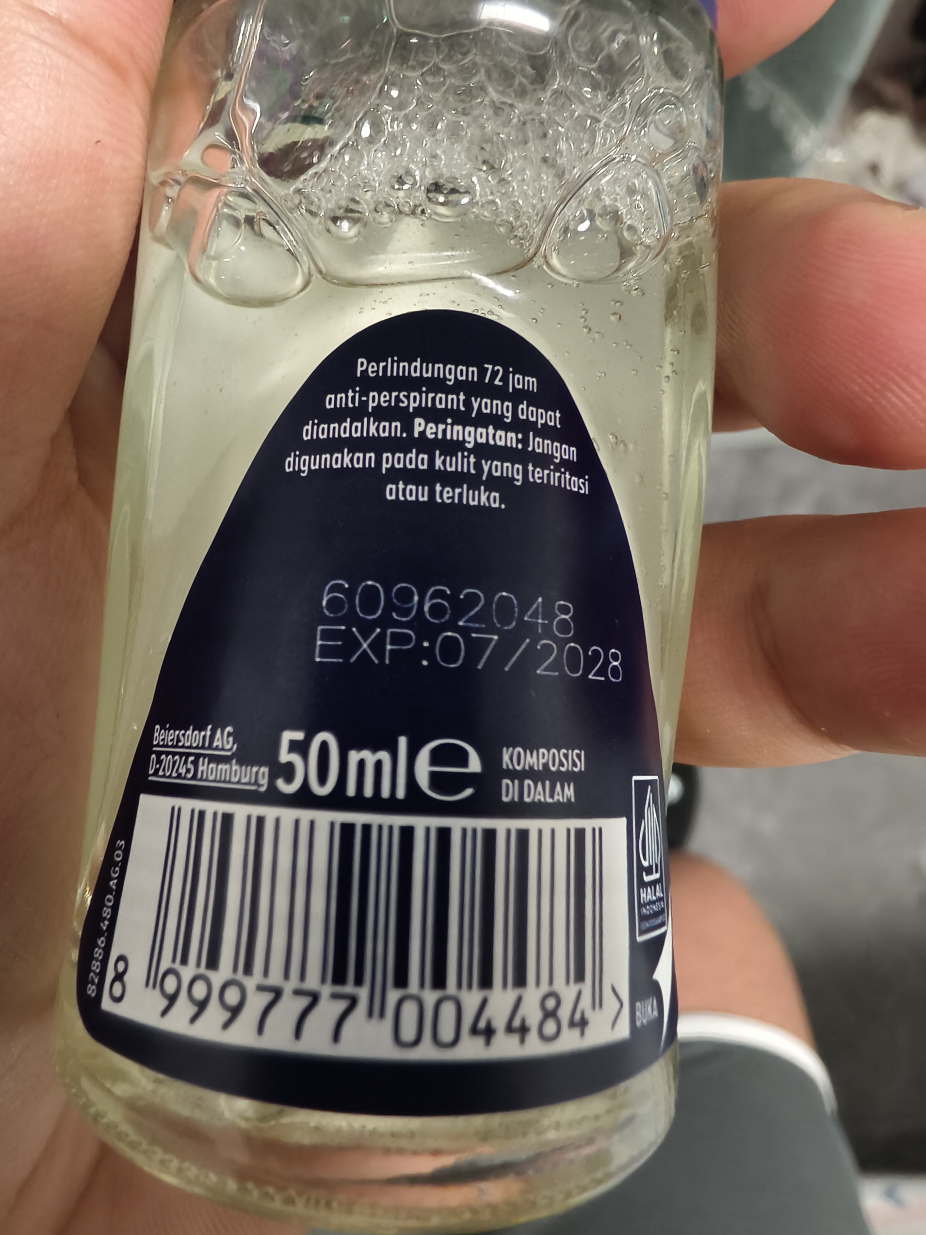 妮维雅（NIVEA）止汗石走珠露腋下香体滚珠长效抑汗露夏季异味狐臭腋臭清香 【海洋酷爽】男士走珠露50ml*2 实拍图