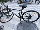 京东京造平把公路自行车RC300成人学生7速通勤骑行玛瑙黑（身高160-175） 实拍图