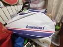 川崎（KAWASAKI）羽毛球包大容量多功能手提单肩斜挎包3支装C8368 雪白蓝 实拍图