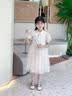 玫初莎女童夏款国风连衣裙2026新款夏季洋气时髦儿童汉服公主裙女孩裙子 杏色 150 【建议身高145cm左右】 实拍图