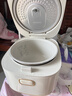 美的（Midea）【价保618】小碧玉电饭煲小型2-3人3升0氟有钛陶瓷白玉内胆家用电饭锅煮粥智能预约多功能锅RE360 实拍图