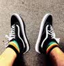 万斯（VANS）范斯经典款Old Skool黑色低帮复古鞋 Vans经典街头男女板鞋夏季新 黑色 42 _鞋内长27cm 实拍图