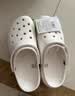 卡骆驰（CROCS）【预售】白鹿同款经典云朵洞洞鞋时尚百搭女鞋花园鞋|206750 白色-100(含智必星)【预售】 38 (240mm) 实拍图