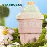 星巴克（Starbucks）多肉花园粉色款陶瓷吸管杯(配杯盖)415ml咖啡泡茶水杯节日礼物 实拍图