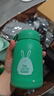 FGHGF高颜值萌萌兔卡通玻璃杯学生便携随手水杯 素果绿 301-400ml 实拍图