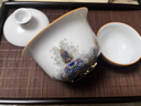 容山堂珐琅彩泡茶杯陶瓷主人杯单杯茶盏公道杯盖碗茶洗壶承茶壶功夫茶具 金丝珐琅盖碗 1个 150ml 实拍图