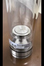 希诺双层玻璃杯磁吸式茶水分离杯子男高档茶杯水杯XN-7012本色 300mL 实拍图
