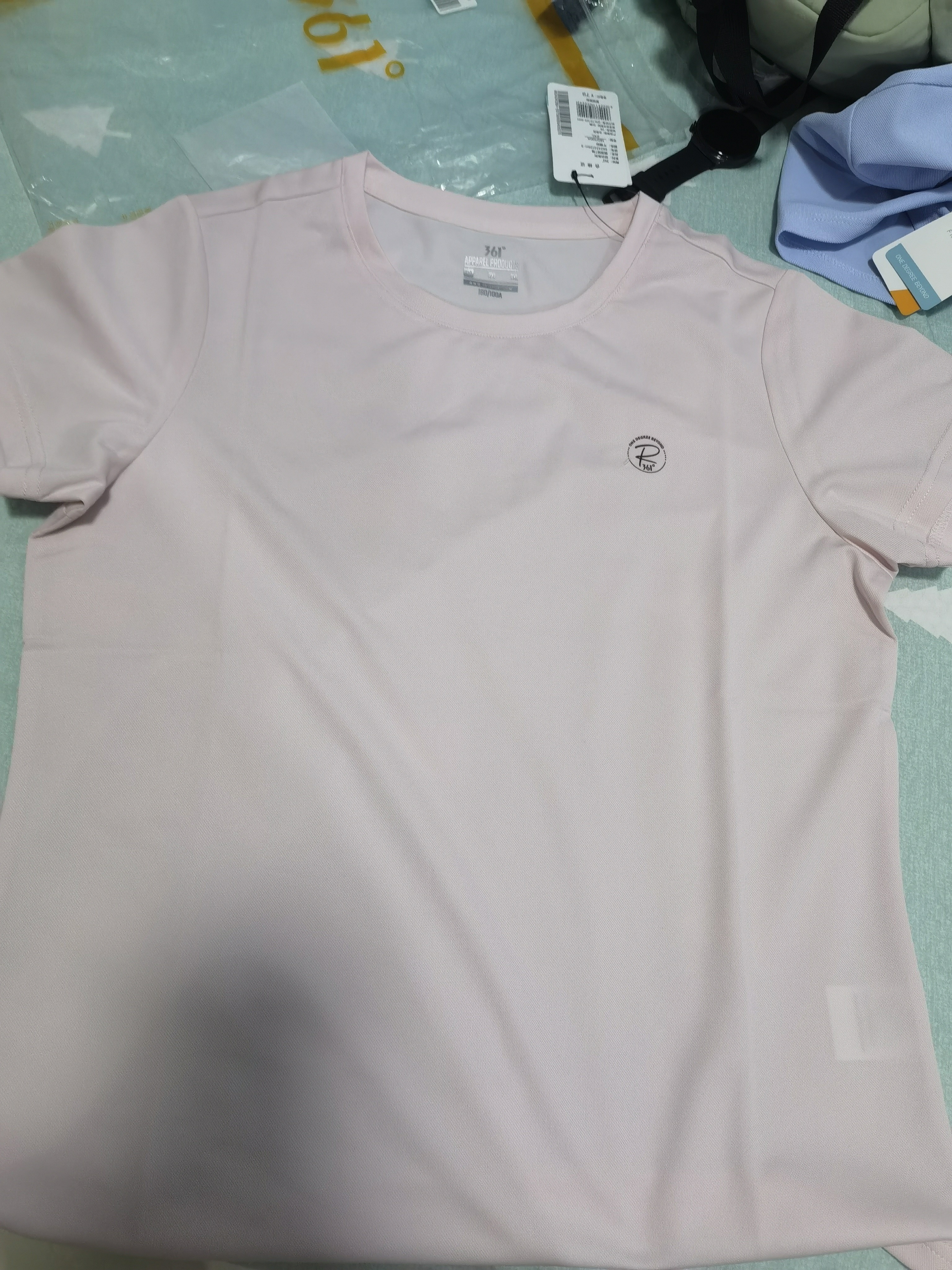 361°短袖女t恤夏季新款速干衣运动跑步宽松瑜伽服上衣服662424126H-5 实拍图