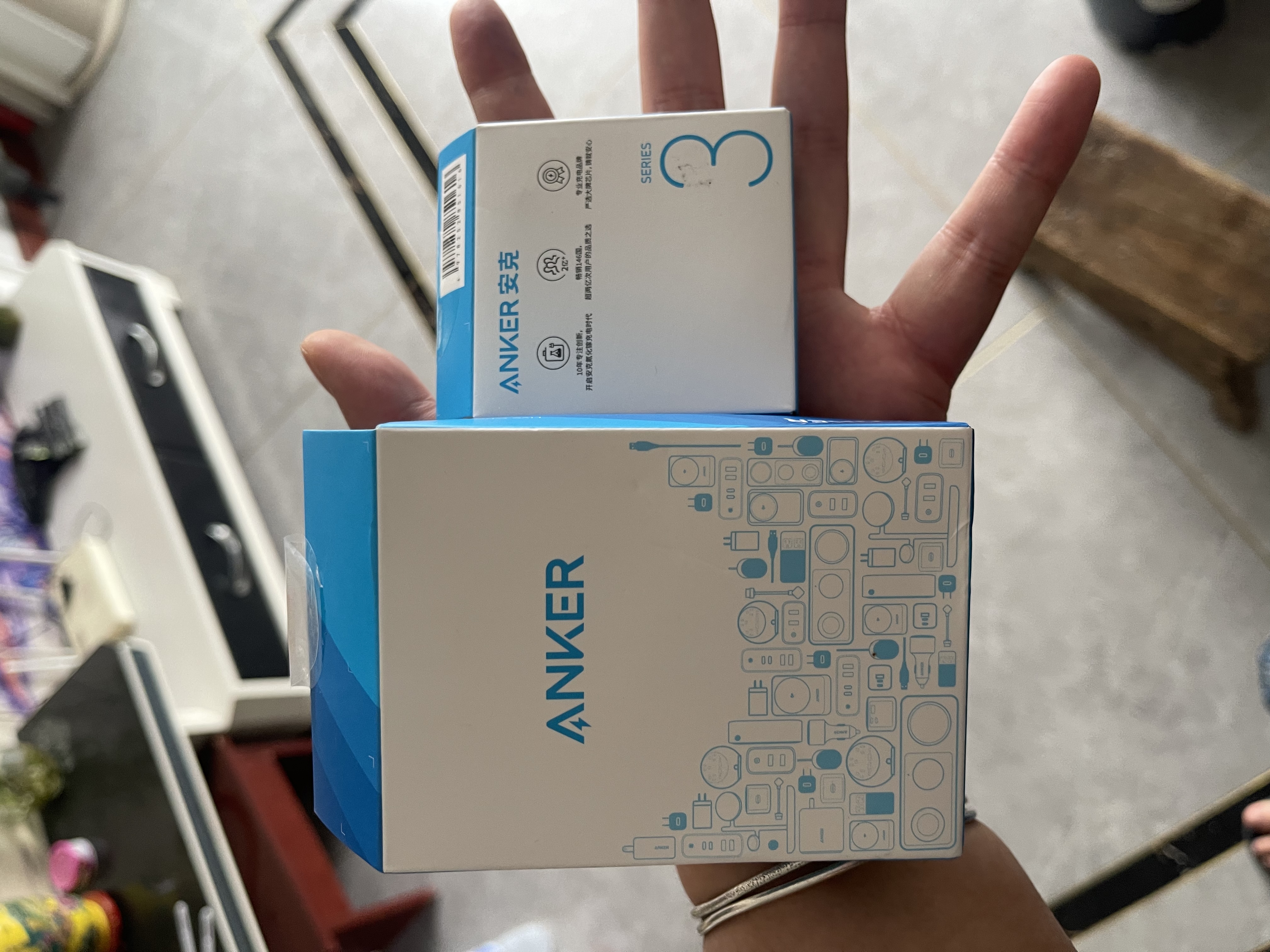 ANKER安克20W氮化镓充电器套装 适用苹果iphone14promax苹果13快充数据线0.9米白 实拍图