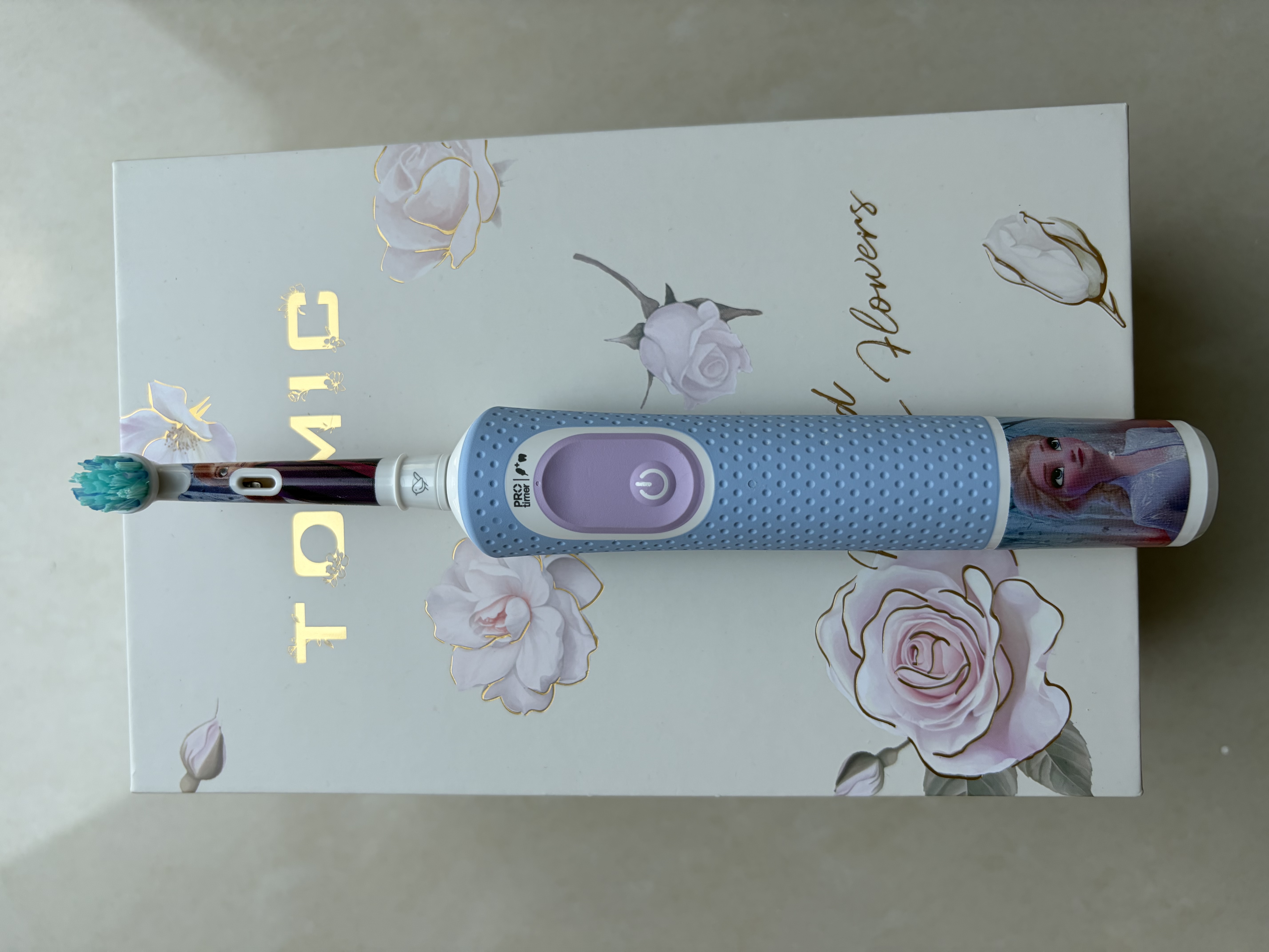 欧乐B（Oral-B）欧洲进口儿童电动牙刷冰雪奇缘款 实拍图