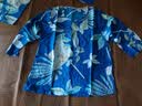隽燕飞妈妈棉绸睡衣女夏季薄款长袖套装凉感中老年人家居服夏天女装绵绸 【瞬间凉感】3150暗香浮动 2XL 实拍图
