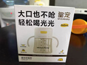 皇宠儿童牛奶杯一岁以上学饮水杯弹盖吸管杯直饮奶瓶330ml+吸嘴 实拍图