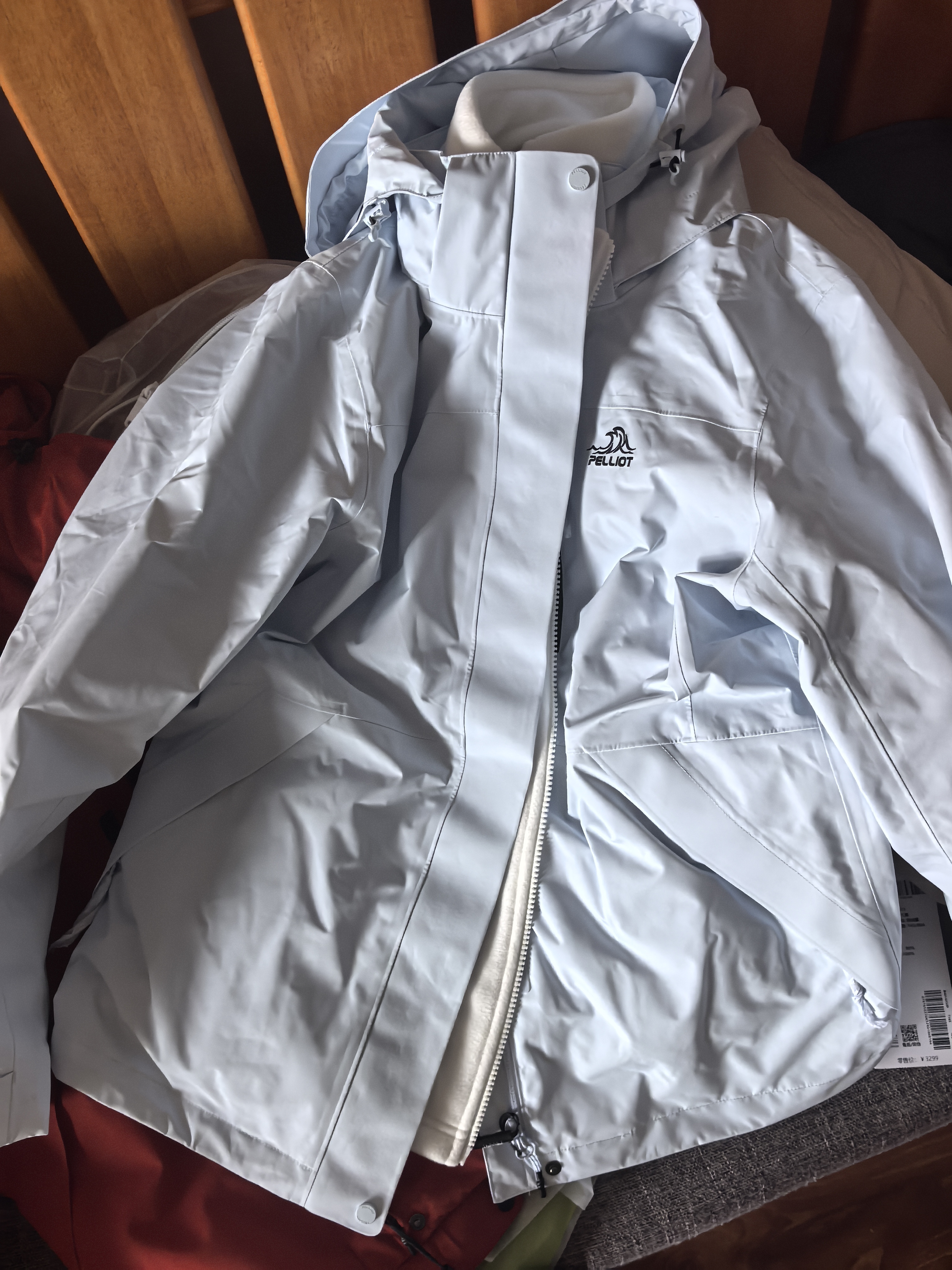 伯希和（Pelliot）赵露思同款山野经典2.0冲锋衣三合一防水夏季外套女12340106霞红L 实拍图