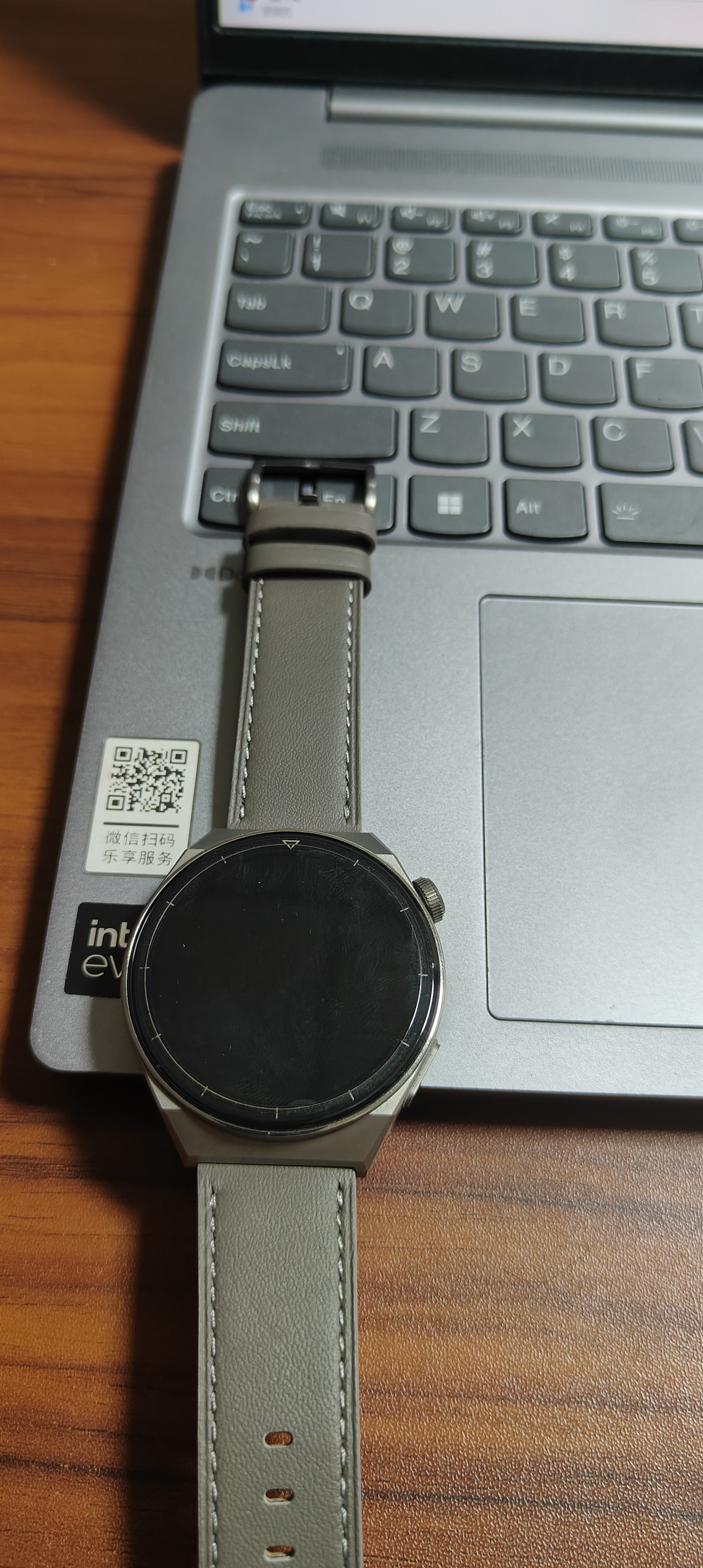 华为（HUAWEI）手表原装watch3丨GT丨GT2丨2e丨Pro丨buds真皮运动氟橡胶原装表带 华为GT3Pro原装表带皮表带灰色-22mm简装 watch3/GT/GT2/GT2E/Pro 实拍图