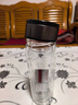 【京东物流配送】高硼硅双层玻璃杯大容量泡茶杯水杯子茶水分离杯 【双层加厚】茶杯350ml1只 实拍图