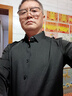 皮尔卡丹（pierre cardin）【5万+已加购】衬衫男士长袖免烫抗皱高弹力中年冰丝商务休闲衬衣 黑色 2XL 54/180 【建议132-155斤】 实拍图