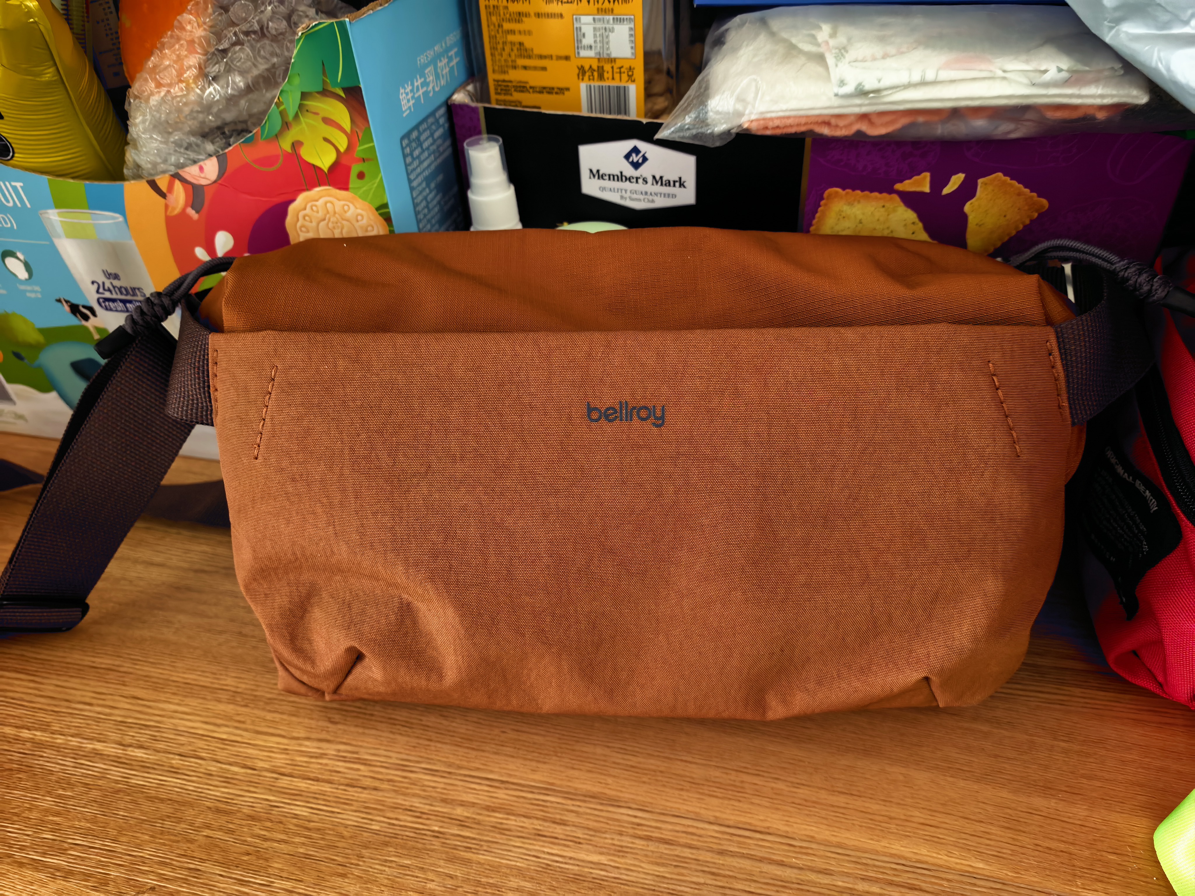 Bellroy澳洲 Venture Sling 9L 户外机能运动骑行胸包斜挎包腰包 枫叶棕9L 实拍图