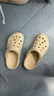 卡骆驰（CROCS）贝雅卡骆班洞洞鞋轻便耐磨一脚蹬休闲鞋女鞋时尚沙滩鞋|205089 冬日白/彩色-1LI(含智必星) 37 /38(230mm) 实拍图
