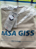 NASA GISS重磅260g纯棉短袖t恤男纯色圆领厚实不透纯白打底衫男女体恤上衣 米杏 S体重85-110斤 实拍图