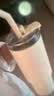 小米大肚保温杯 户外保温水壶 双饮保冷杯  316L便携水杯 云雾白 1L  实拍图