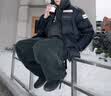 迪桑特（DESCENTE）休闲运动瑞士国家队合作男女同款短款运动羽绒服 BK-黑色-D5493SDJ68 M (170/92A) 实拍图