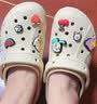 卡骆驰（CROCS）白鹿同款经典云朵洞洞鞋时尚百搭女鞋花园鞋|206750 石英粉-6UR(含智必星) 36 /37(230mm) 实拍图