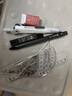 得力（deli）亚克力防沾橡皮套尺15cm4件套学生考研文具高考中考考试绘图套尺(直尺*1+三角尺*2+量角器*1)尺子 实拍图
