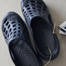 迪卡侬（DECATHLON）游泳男士凉鞋沙滩拖鞋洞洞鞋外穿NABD2159687深蓝色网格款45码 实拍图