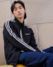 adidas休闲舒适三条纹立领夹克外套男装秋季阿迪达斯官方轻运动 黑色/白（推荐选大一码）   XS 实拍图