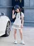 学院风女童套装夏季2026新款儿童短袖短裙薄款夏装女大童韩系穿搭 套装【T恤+蛋糕裙+星星挂件】 160 实拍图