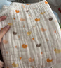 全棉时代儿童浴巾纯棉透气纱布浴巾新生婴儿宝宝洗澡大毛巾小鸭子95*95cm 实拍图