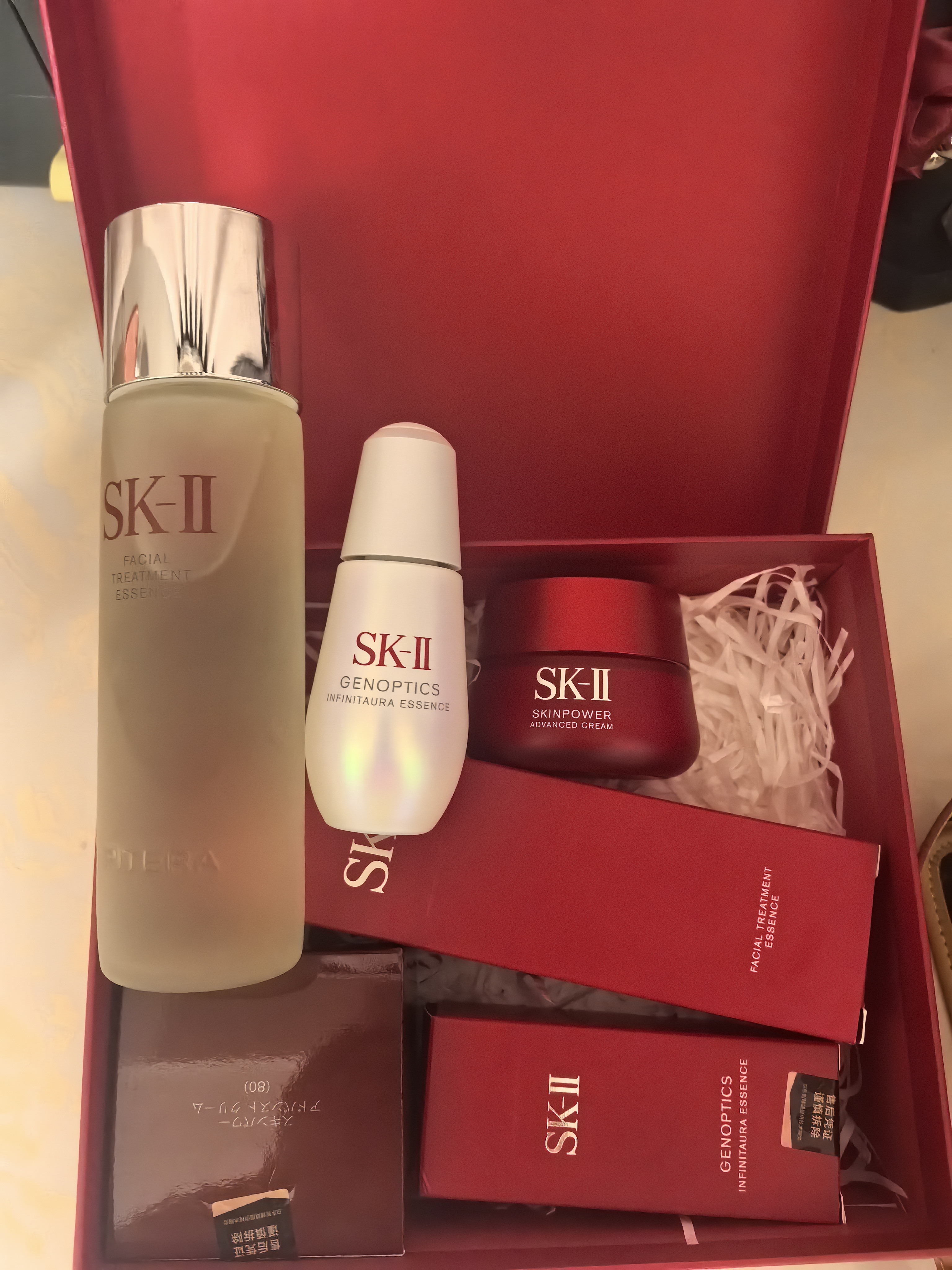 SK-IIsk2神仙水精华护肤套装sk-ii抗皱紧致精华液生日礼物送女友 紧致清爽焕白三件套 实拍图