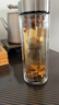 希诺抗菌玻璃杯双层防烫办公车载水杯男高档泡茶杯子XN-9303KT 360ml 实拍图