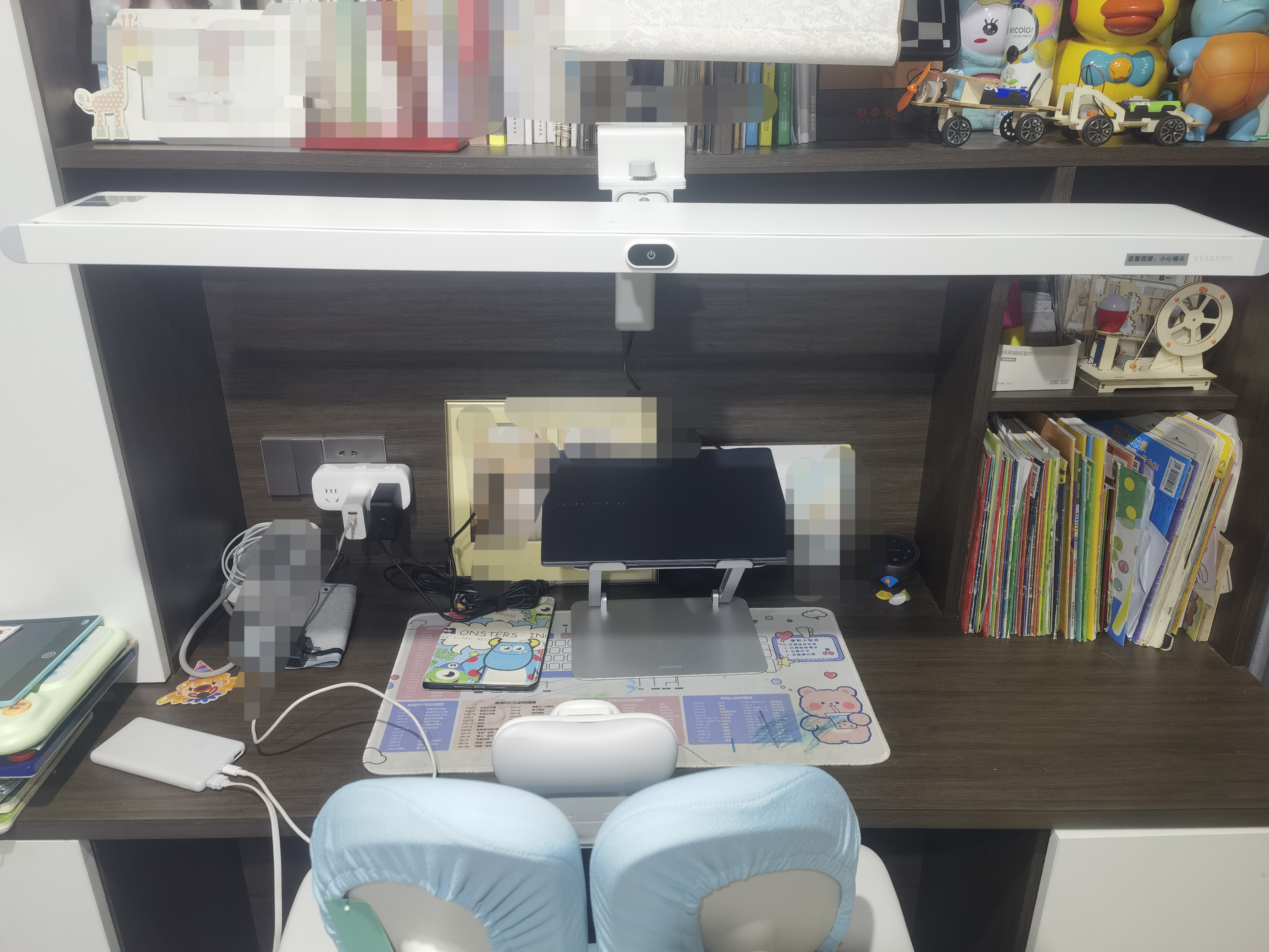 孩视宝夹式护眼台灯大路灯全光谱悬挂壁挂书桌吊柜灯学生学习儿童阅读灯 【可夹可壁挂】书桌大路灯 TF07-75W-T-1 包安装 实拍图