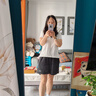 蕉下（beneunder）白t恤女短袖正肩打底衫棉吸汗春装内搭高档百搭CT005霜奶白XL 实拍图