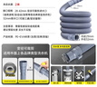 海立3XP洗衣机排水管延长下水管出水管海尔通用2米加厚PE＋EVA 实拍图