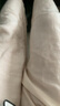 棉麻阔腿裤女春秋夏高腰垂感亚麻九分裤大码太极裤抽绳直筒休闲裤 杏色 2XL 建议130-145斤 实拍图