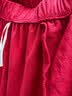 红豆居家睡衣女长袖纯棉春季透气翻领开衫女士睡衣家居服宝石红160/84A 实拍图