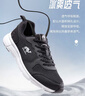 骆驼（CAMEL）网面透气跑步男鞋轻量健步运动鞋子 CSS221L0033 黑色 42 实拍图
